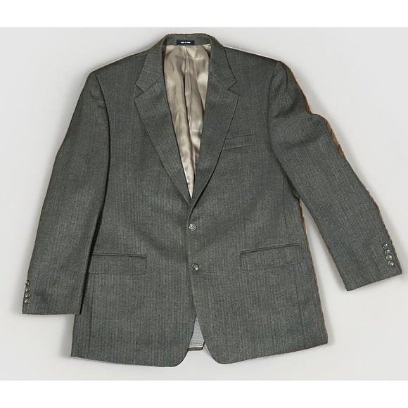 Lauren Ralph Lauren Other - Lauren Ralph Lauren‎ Blazer Mens 46L Brown Laine Vierge 100% Wool Single Breast